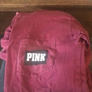 PINK Victoria's Secret Tops - Small VS pink long sleeve tee PINK Victoria's Secret Tops - Small VS pink long sleeve tee